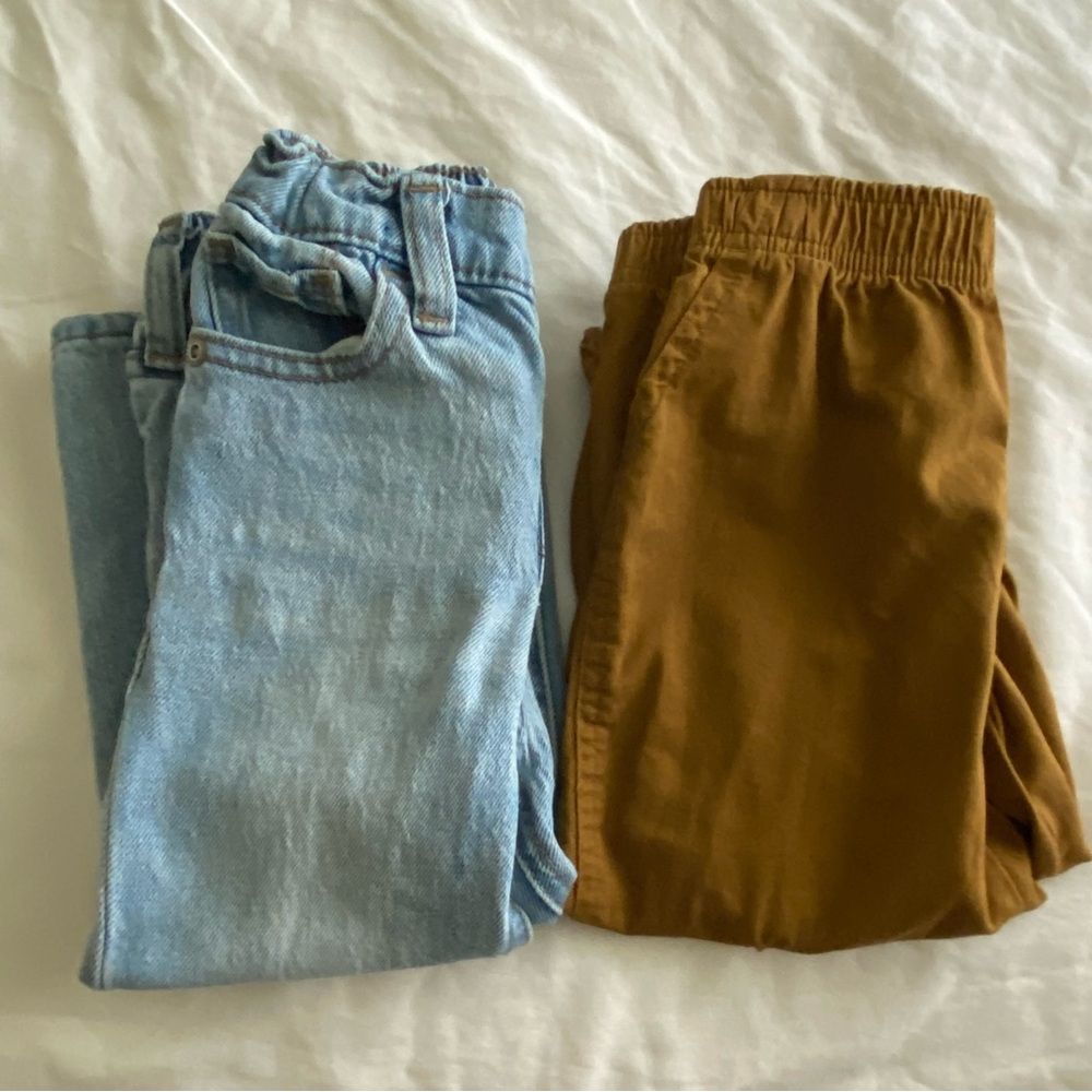 Old Navy Toddler boys Light Blue Jeans and Brown Pants